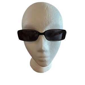 Kenneth Cole City of Angles Rectangular Sunglasses Dark Brown Preppy Classic